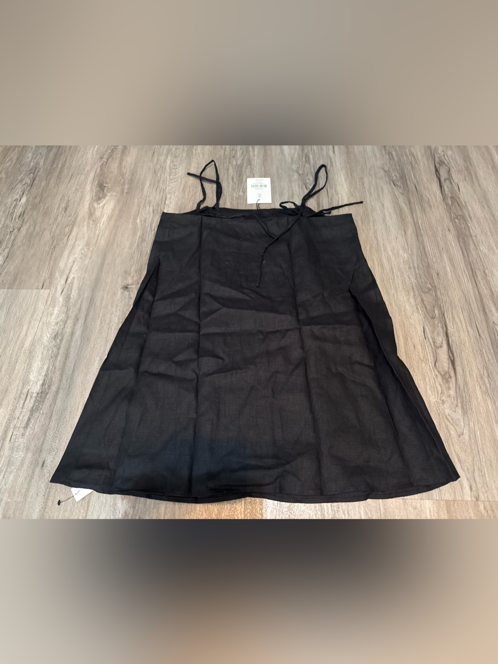 Reformation Black Aubree Linen Dress - Picture 3 of 3